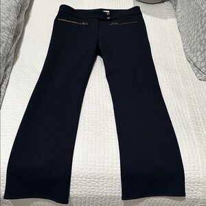 Veronica Beard Metro Cropped Kick Flare Stretch Pants Size 4 navy 26” inseam